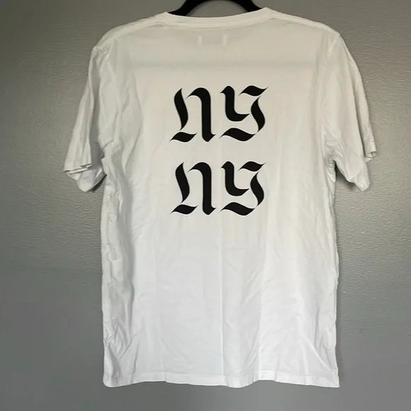 Saturdays New York City White Brand Tee Tshirt NY Script men size M - Picture 12 of 12